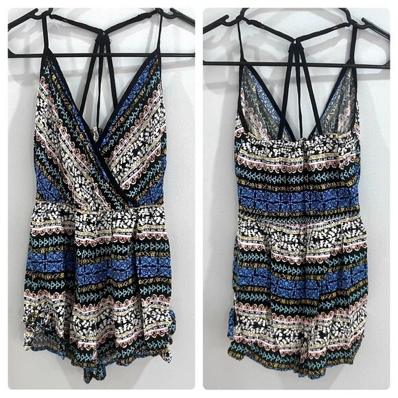 Boho strappy back romper size XS - Picture 1 of 6